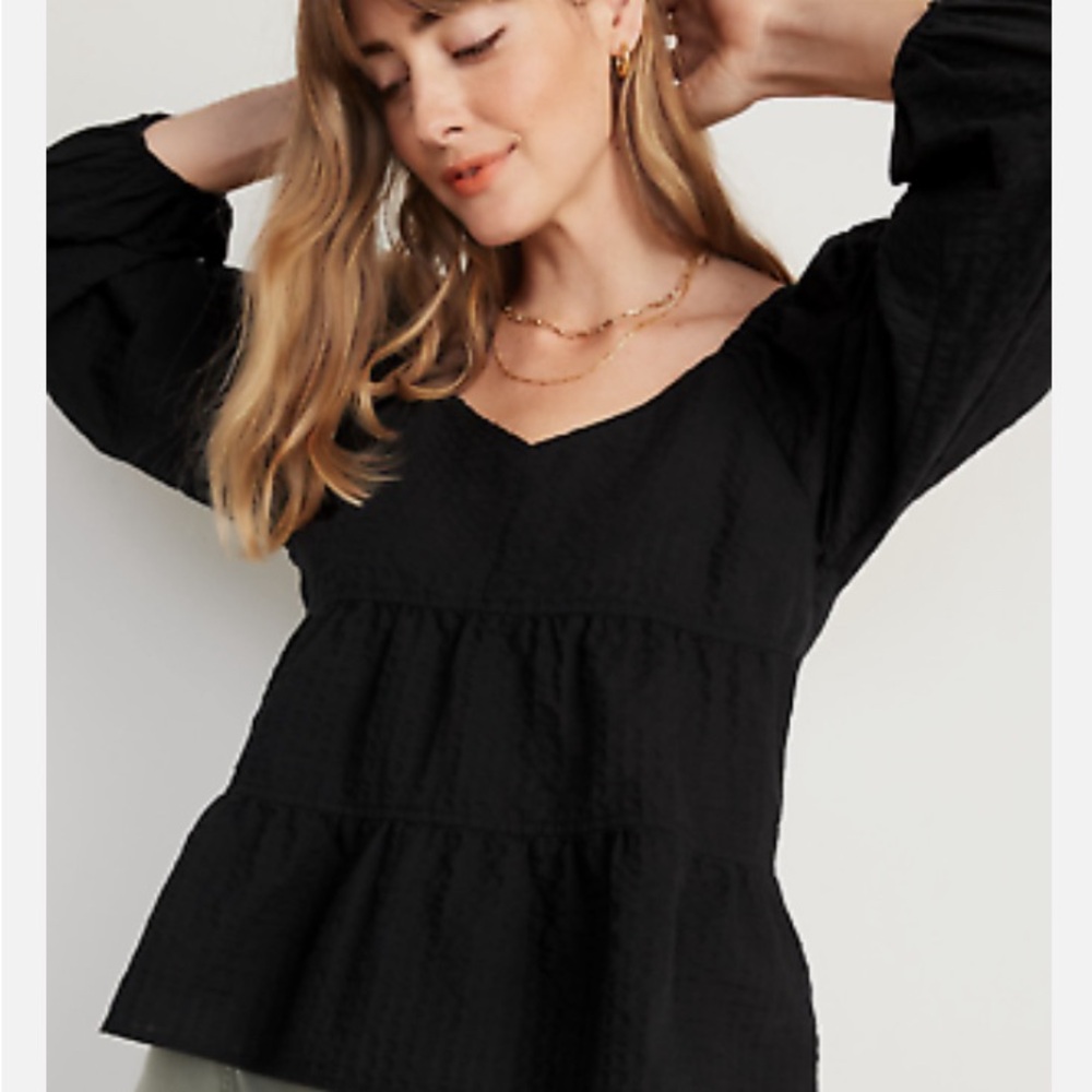 V-Neck puffed Sleeve Bohemian Top